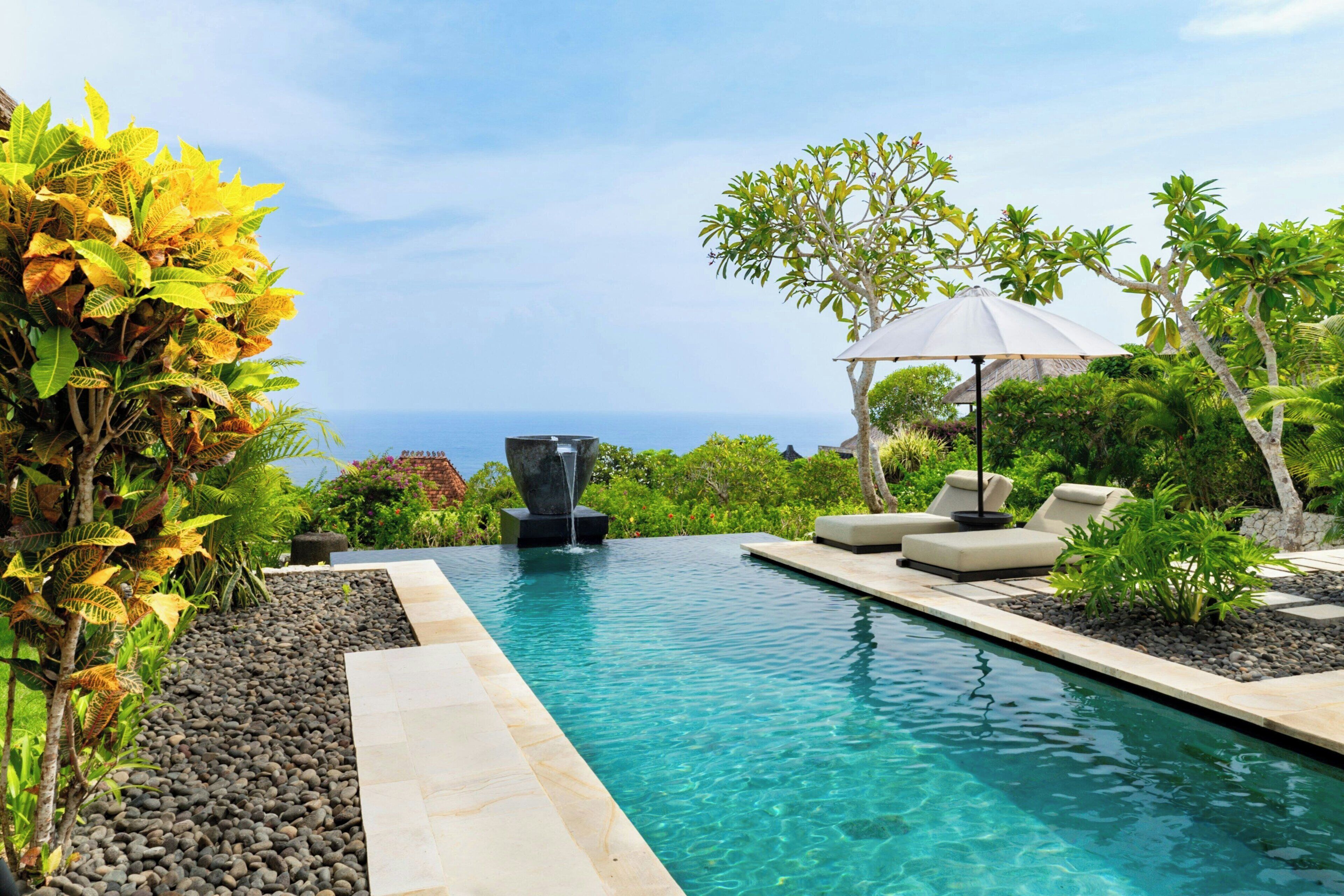 premier villa, 2 bedrooms, non smoking, private pool (ocean view) | beach/ocean view