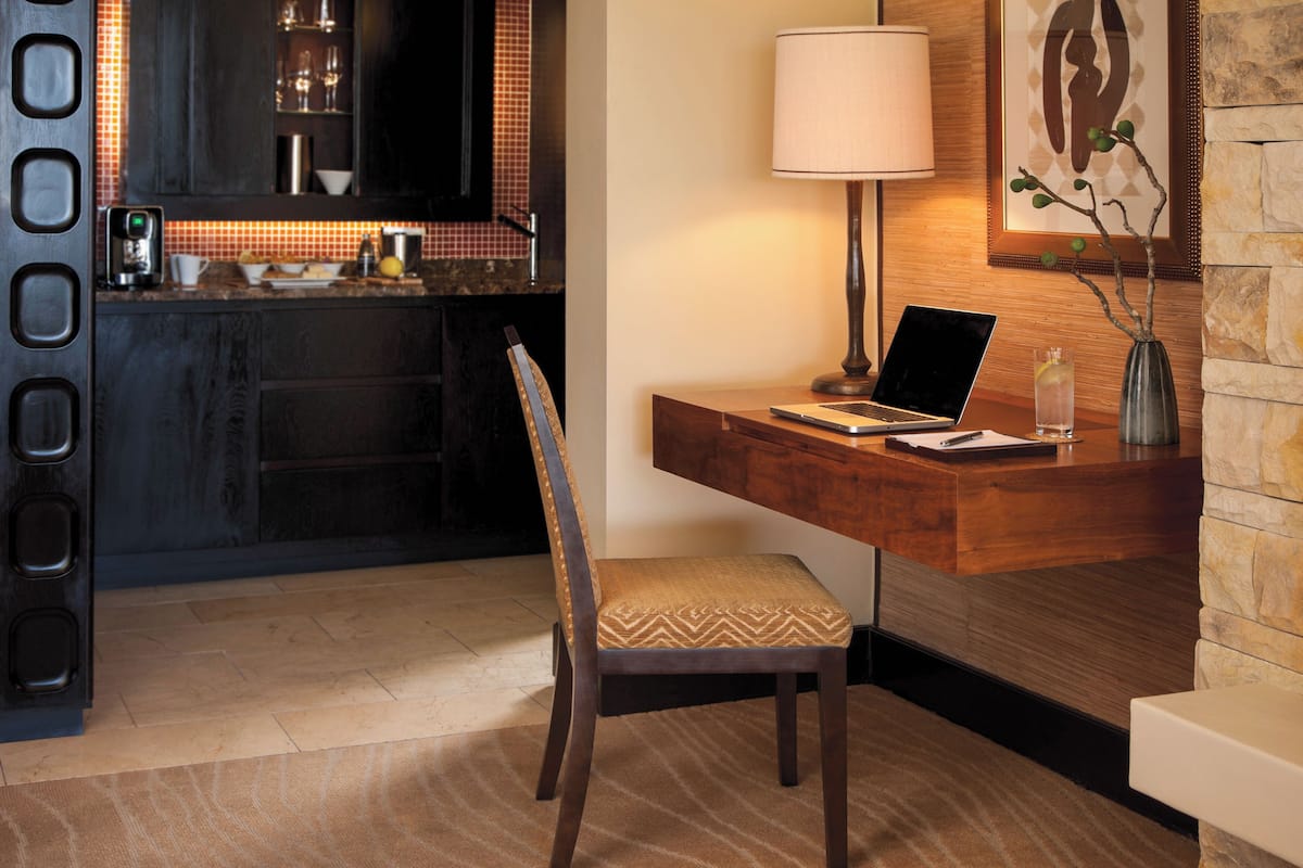 42-inch Smart TV with digital channels, TV, fireplace