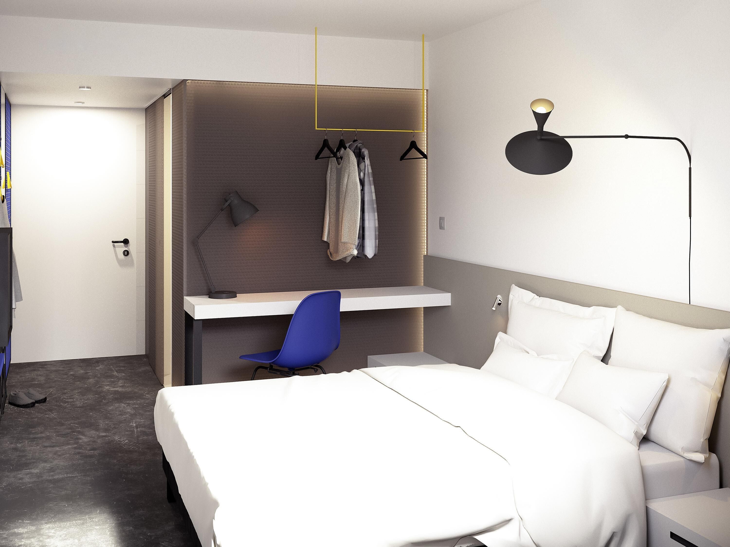 Habitación Premium, 1 cama doble | Caja fuerte, escritorio, tabla de planchar con plancha y cunas gratuitas