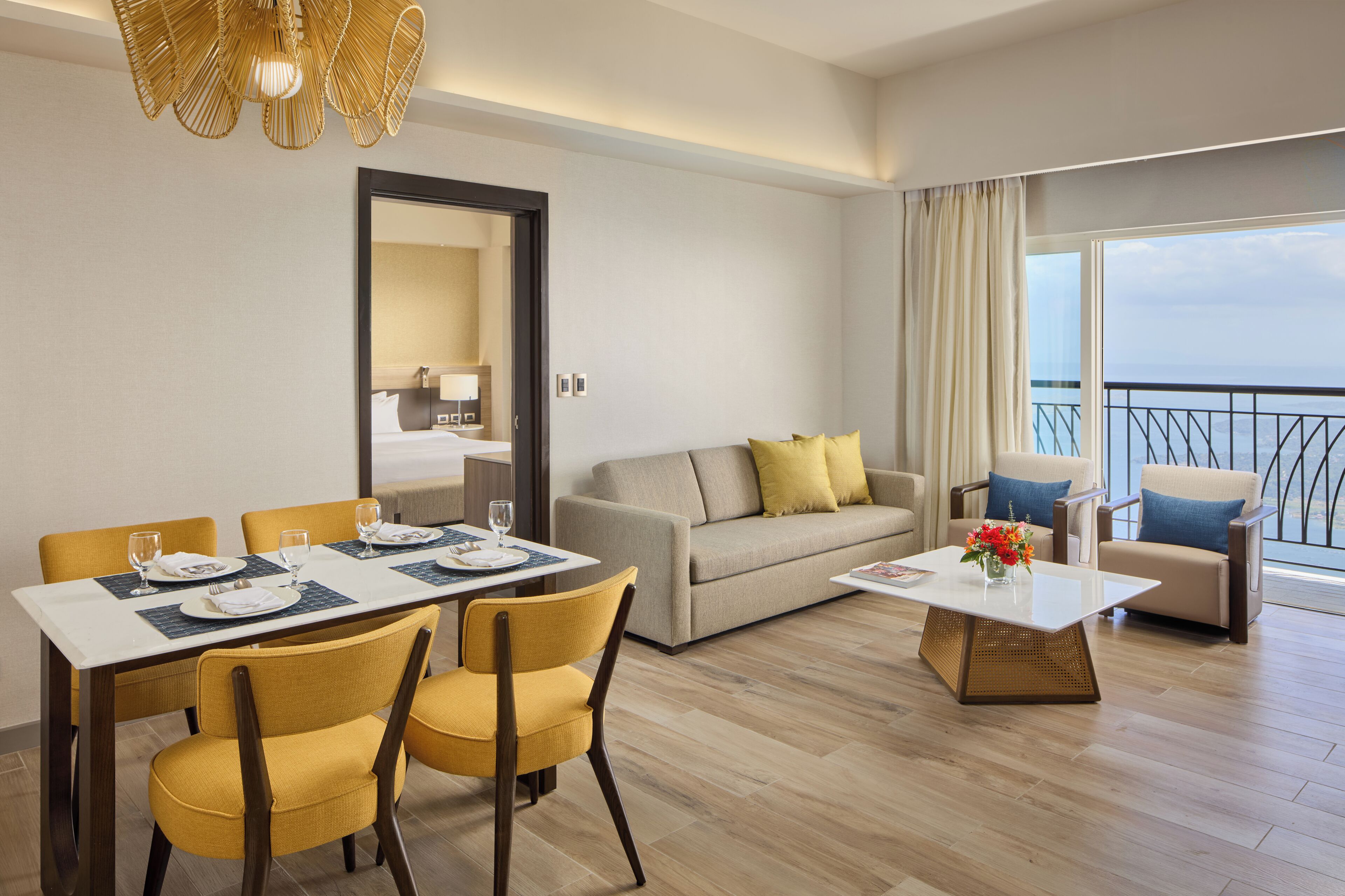 Premium bedding, down comforters, minibar, in-room safe