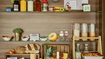 Daily buffet breakfast (EUR 18 per person)