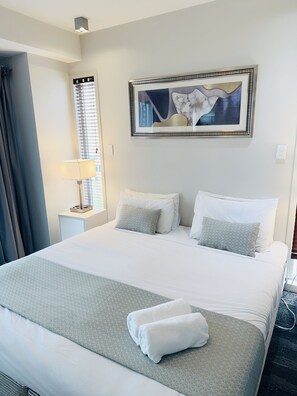 Premium bedding, in-room safe, desk, blackout curtains