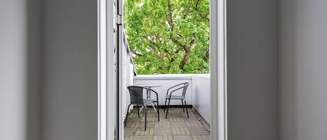 Junior suite, 1 tweepersoonsbed, balkon | Terras