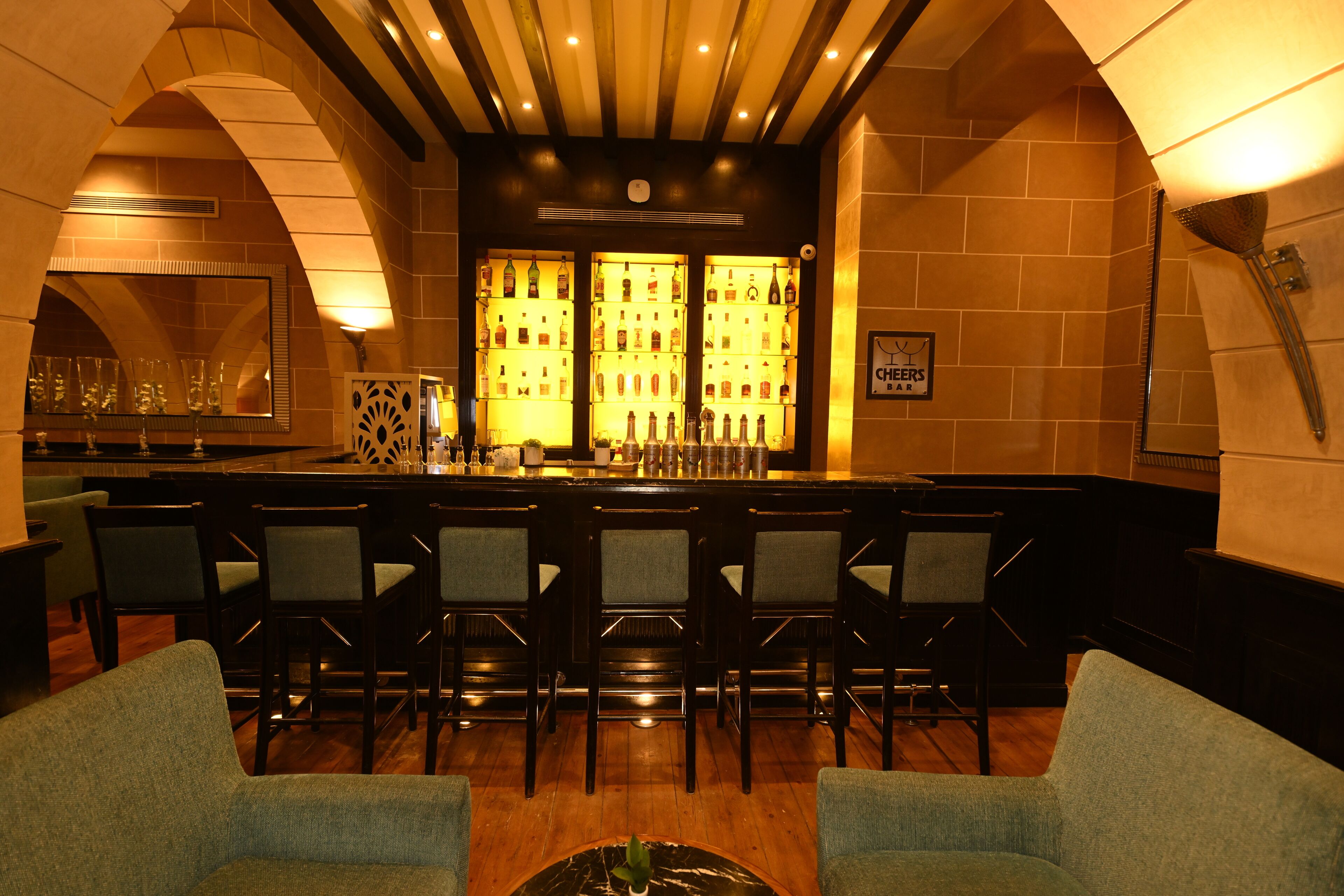 poolside views, open daily