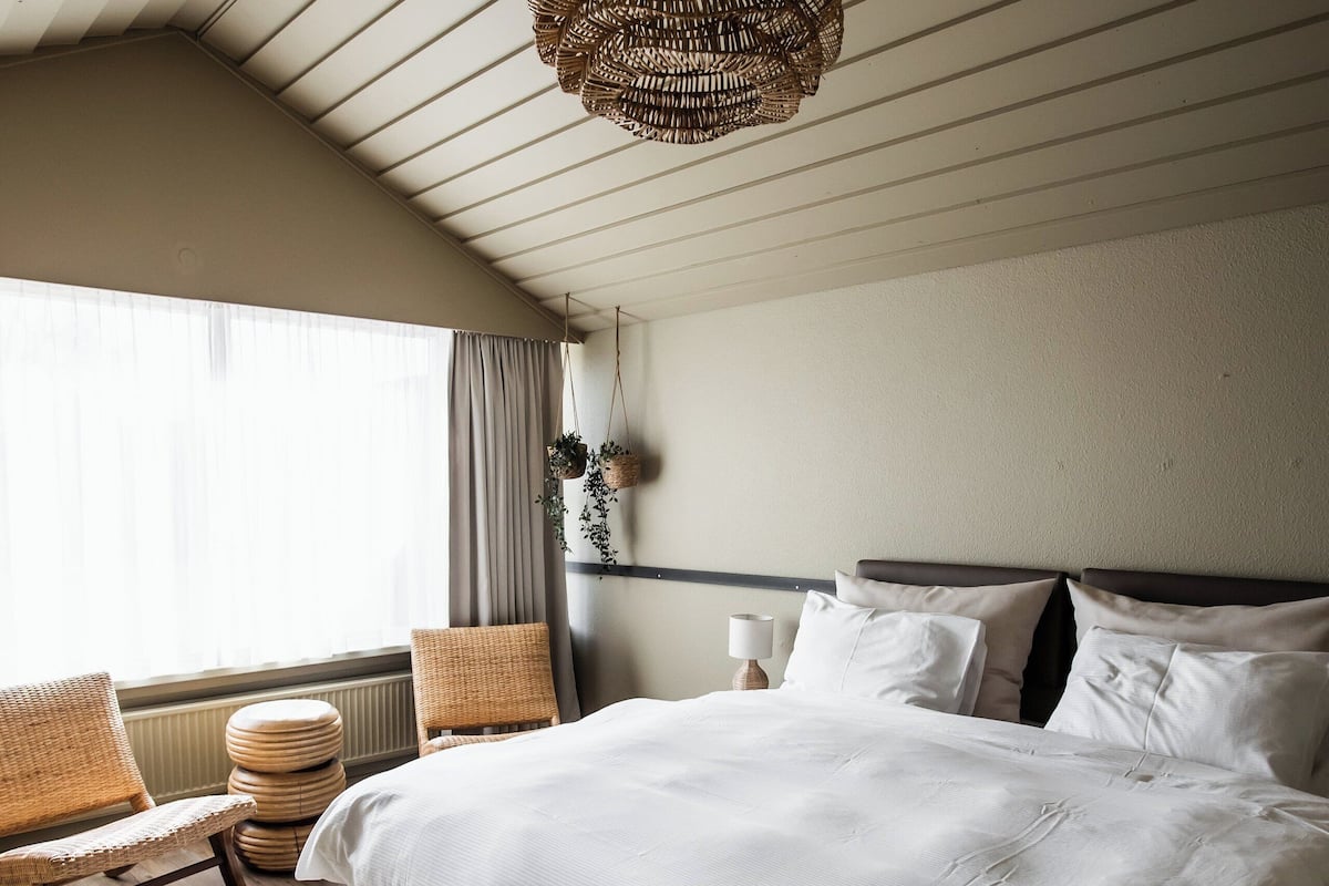 standard double or twin room with hot tub access | view from room