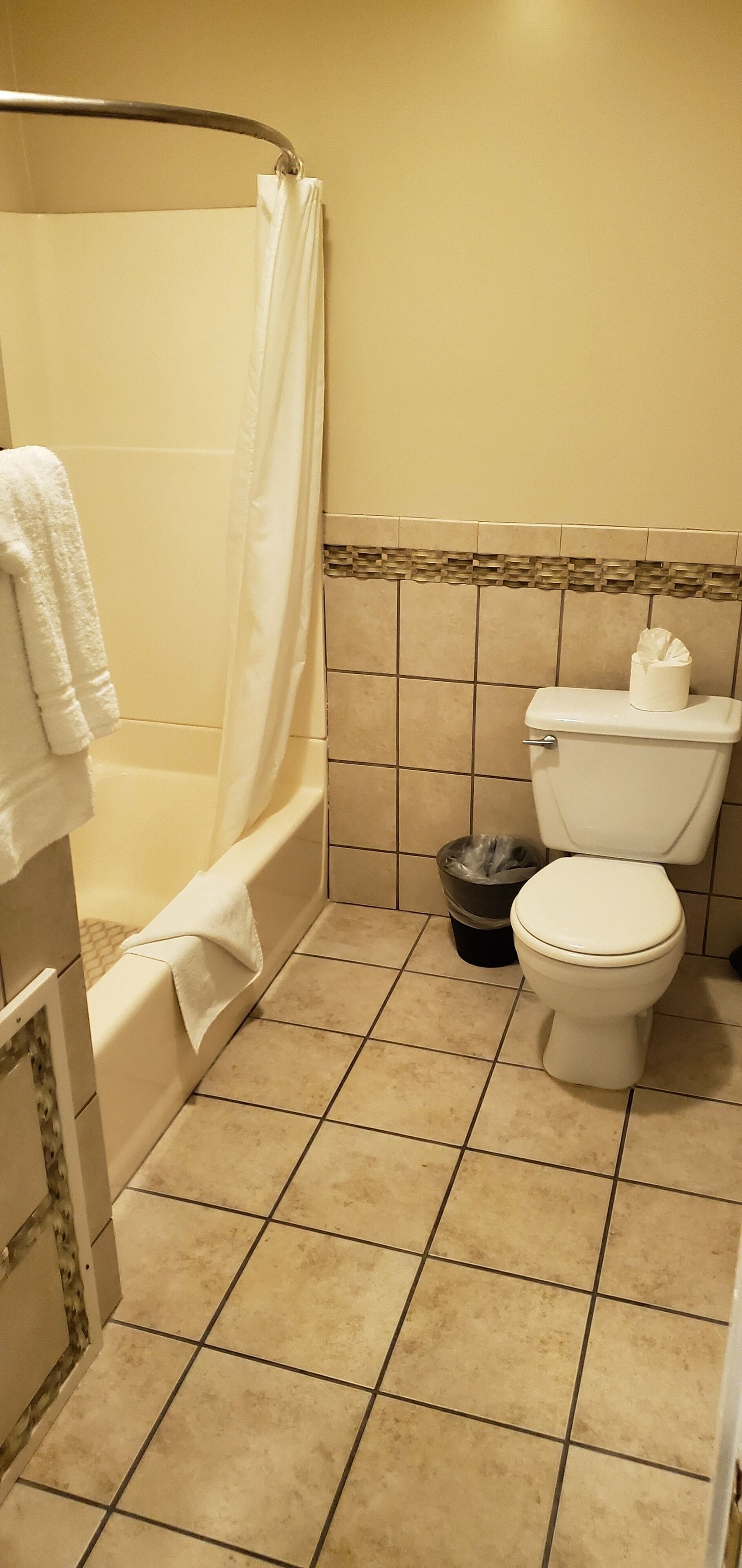 standard room, 1 queen bed | bathroom | free toiletries, hair dryer, towels