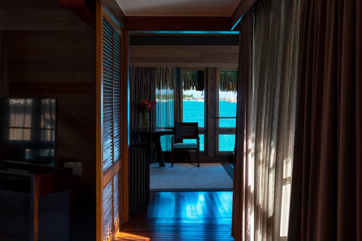 deluxe villa, 1 king bed, overwater (view) | 1 bedroom, premium bedding, down duvets, minibar