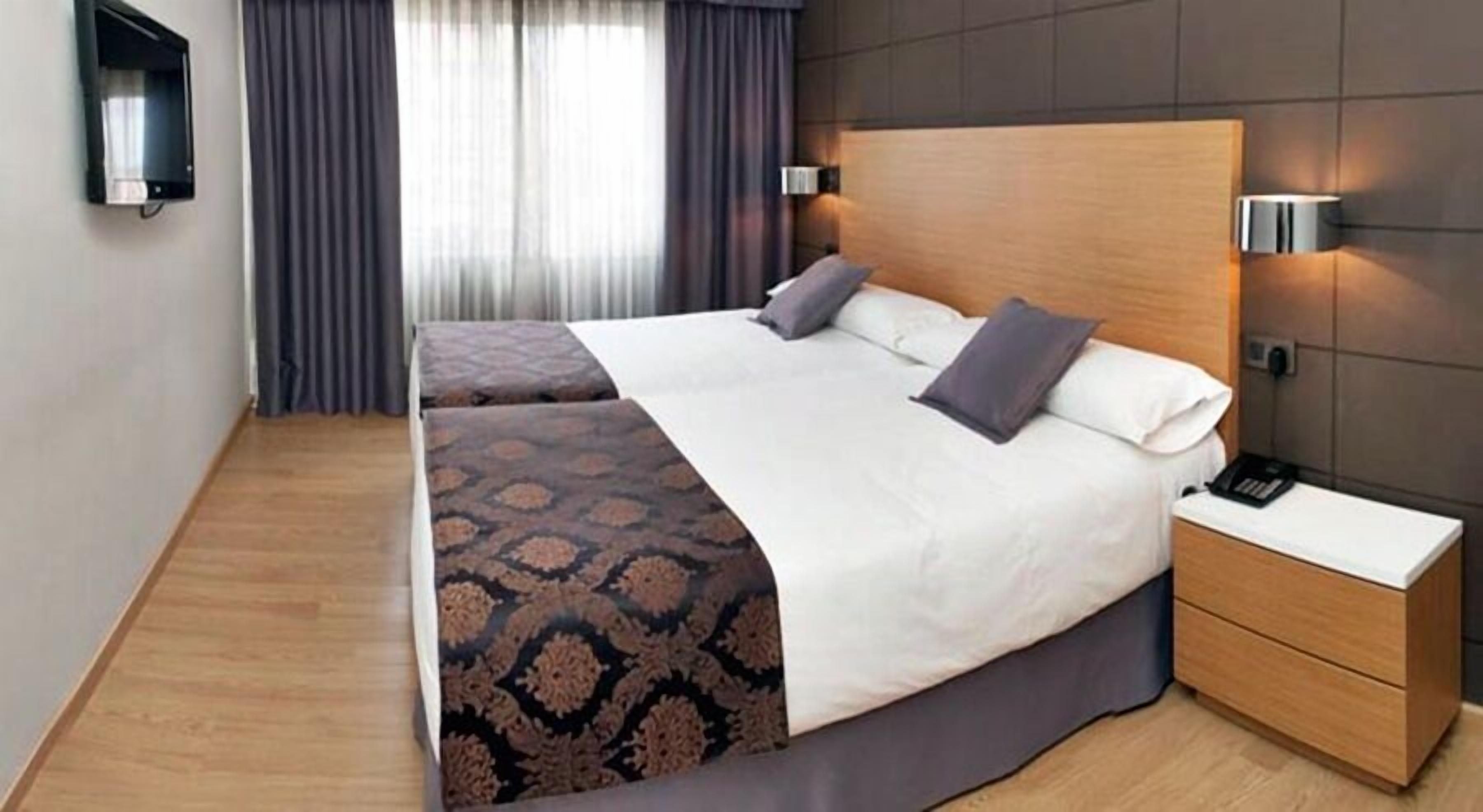 Premium bedding, desk, free WiFi, bed sheets