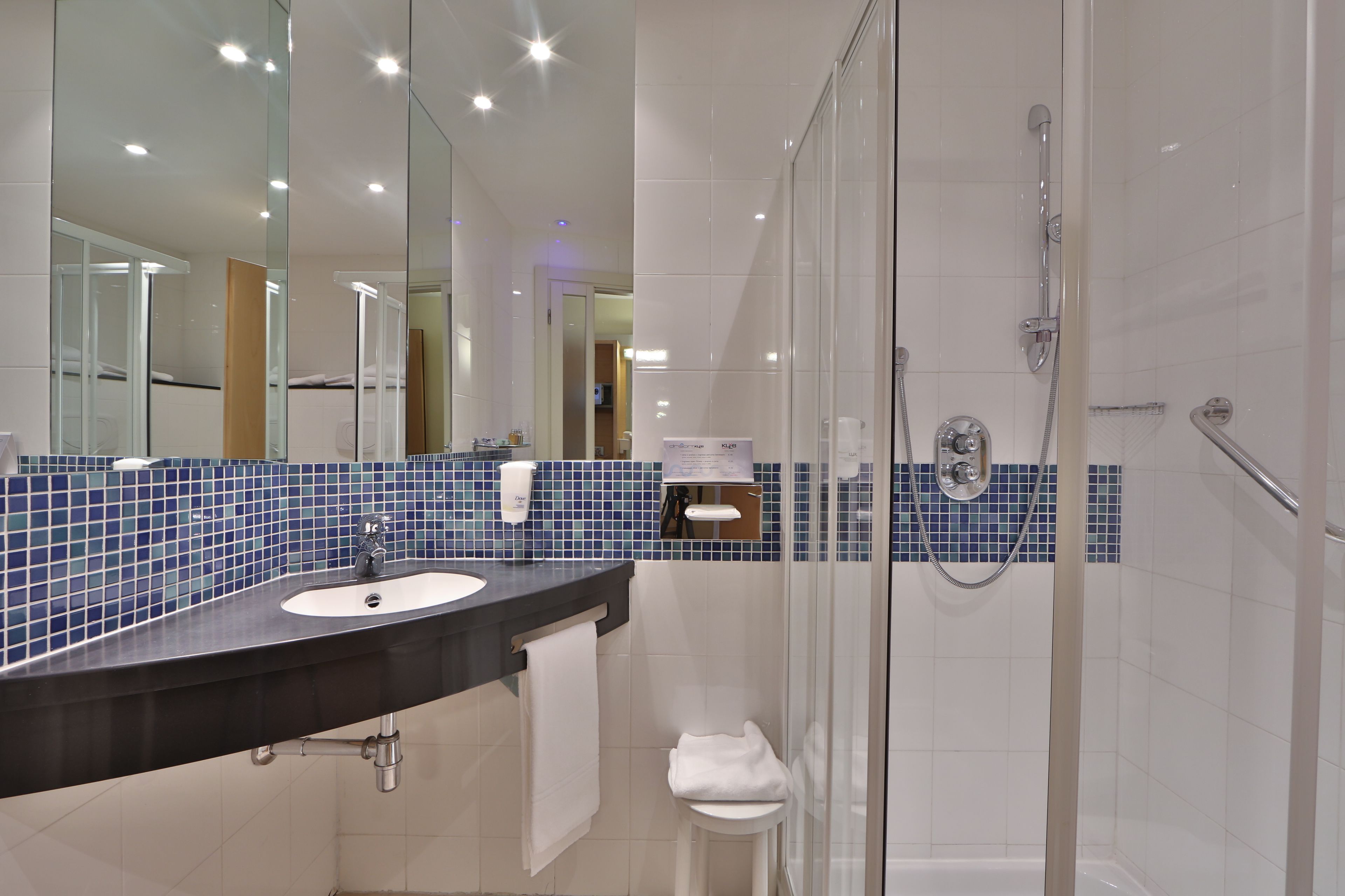 shower, eco-friendly toiletries, hair dryer, bidet