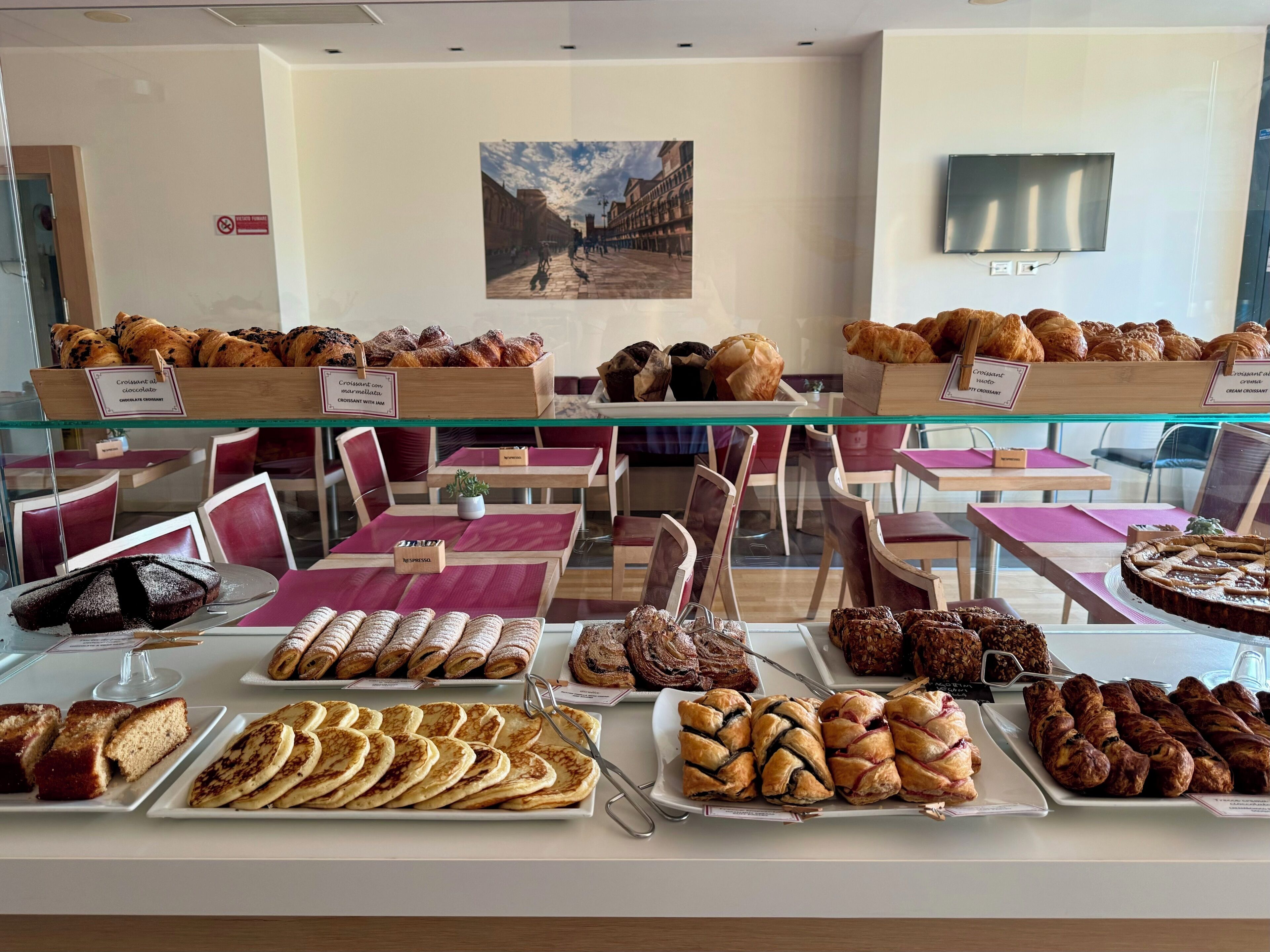 daily buffet breakfast (eur 9 per person)