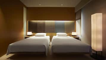 Chambre, 2 lits une place