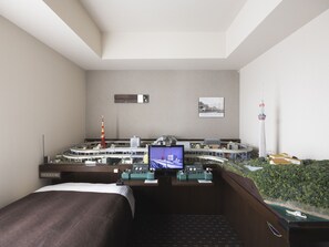 Train room Kuhane1304 (concept room) Non Smoking | Down comforters, blackout drapes, free WiFi, bed sheets - Akihabara Washington Hotel (Tokyo)