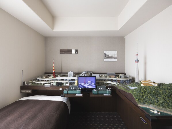 Habitación individual, para no fumadores | Edredón, cortinas blackout, wifi gratis y ropa de cama 