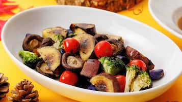 뷔페 아침 식사