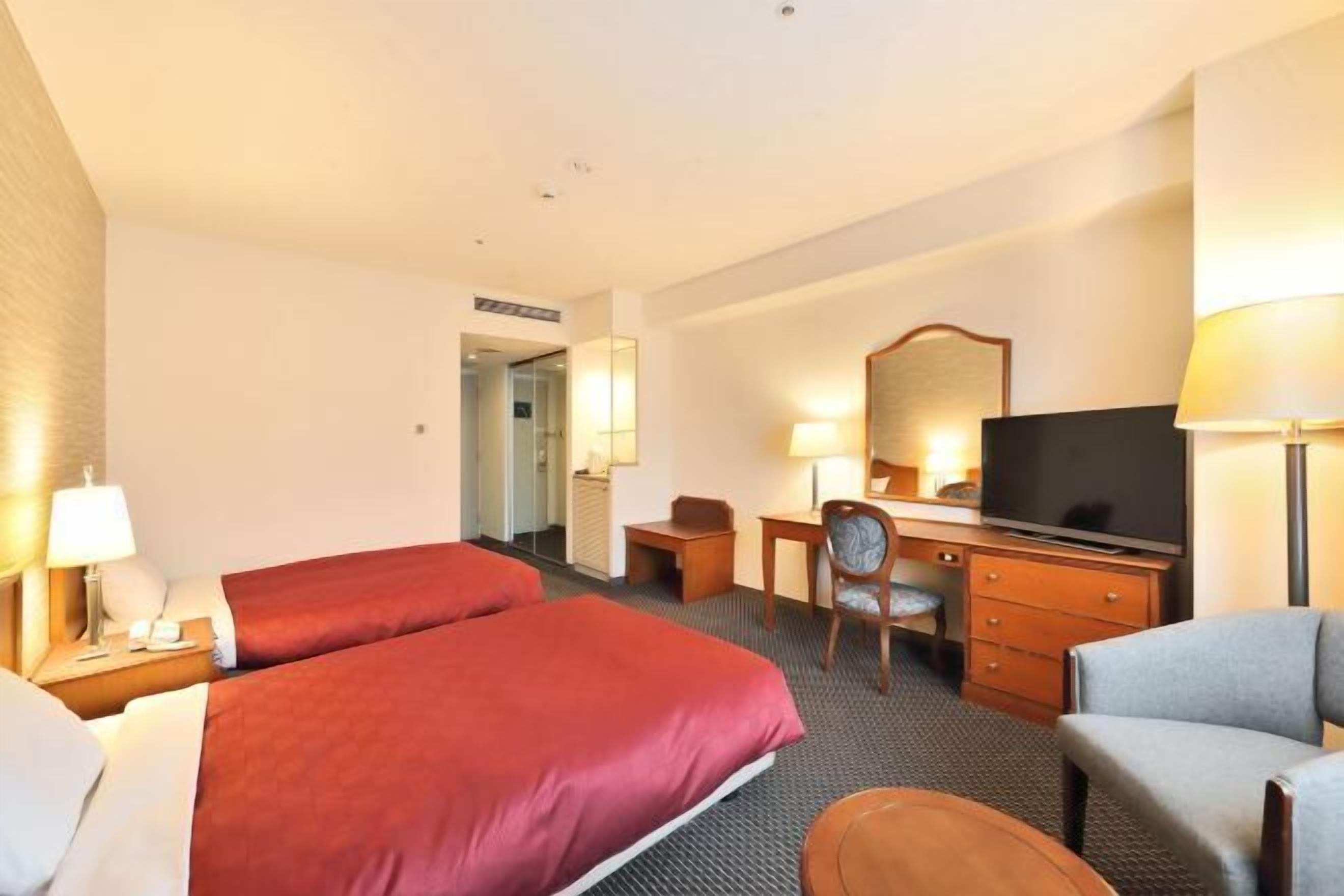 Desk, blackout curtains, iron/ironing board, cots/infant beds