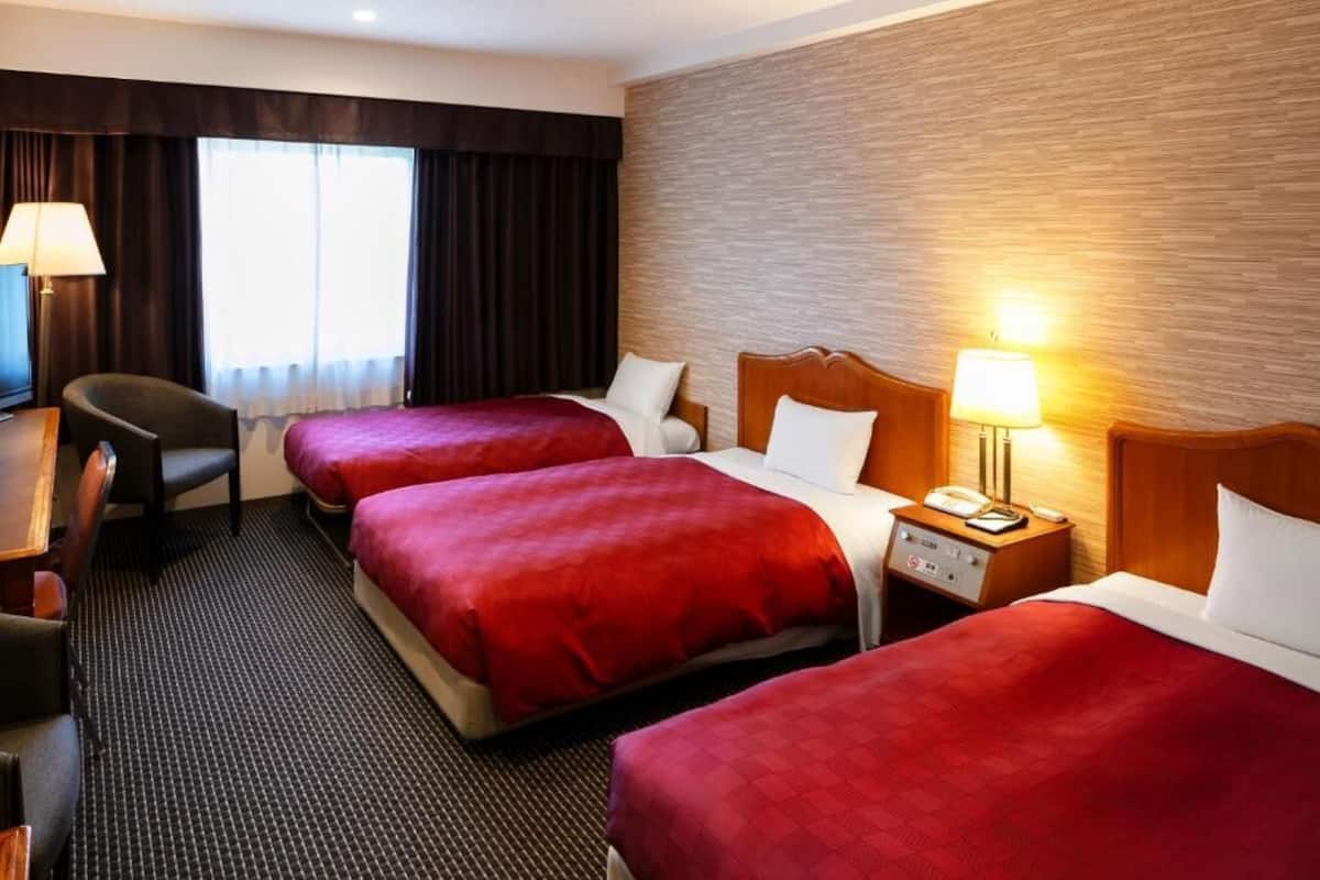 Chambre Standard avec lits jumeaux, non-fumeurs (2 Single Size Bed) | 1 chambre, bureau, rideaux occultants, fer et planche Ă repasser