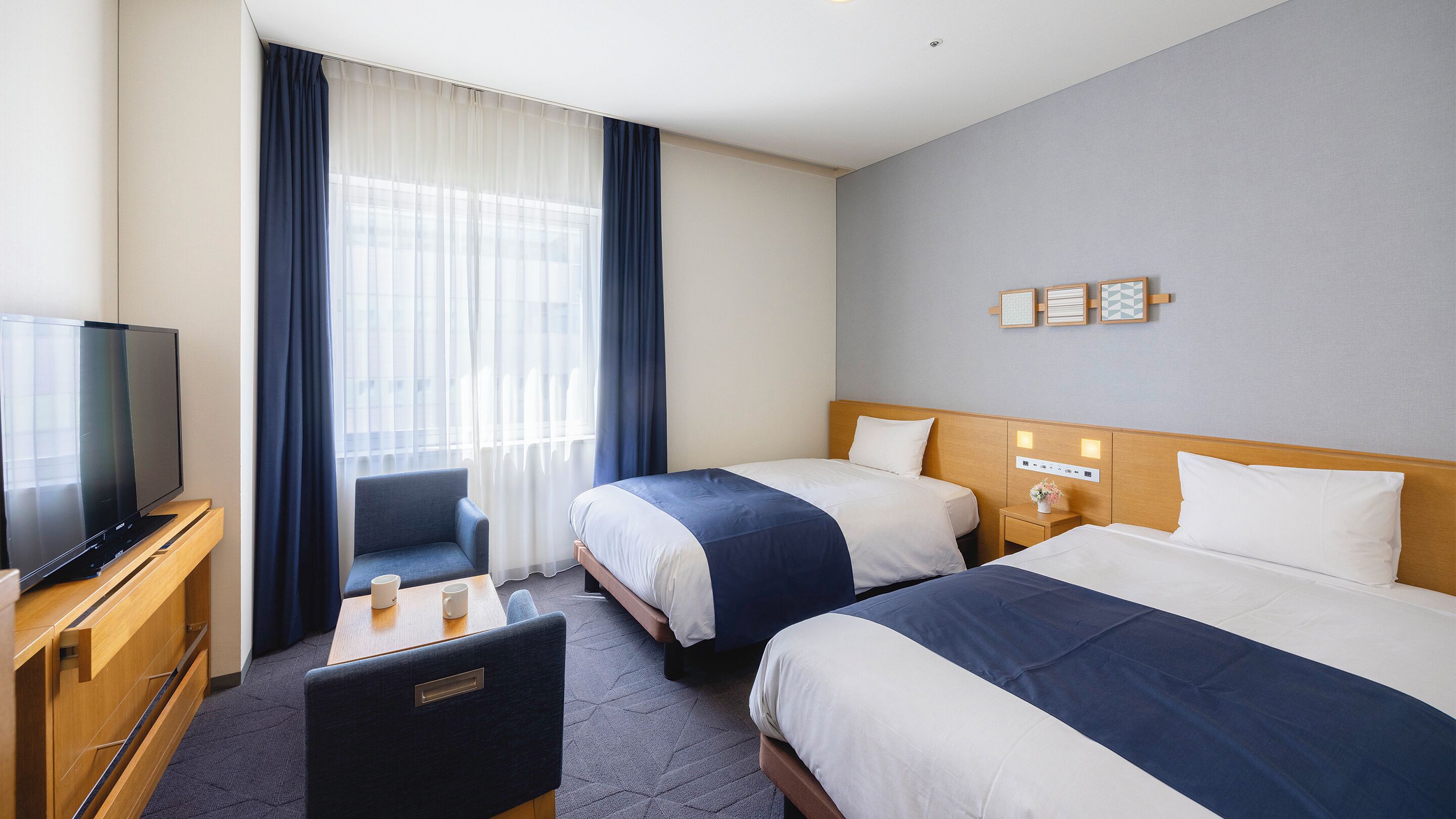 Chambre supérieure avec lits jumeaux, non-fumeur | Literie de qualité, couette en duvet, bureau, rideaux d’obscurcissement