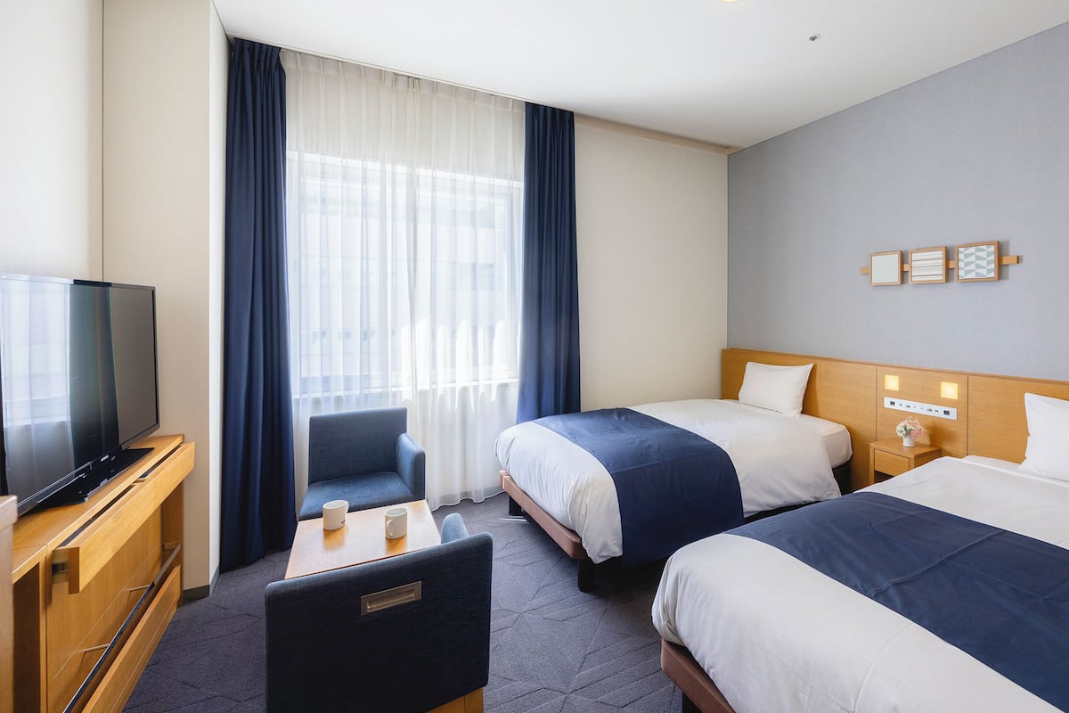 Chambre supĂ©rieure avec lits jumeaux, non-fumeur | Literie de qualitĂ©, couette en duvet, bureau, rideaux dâobscurcissement