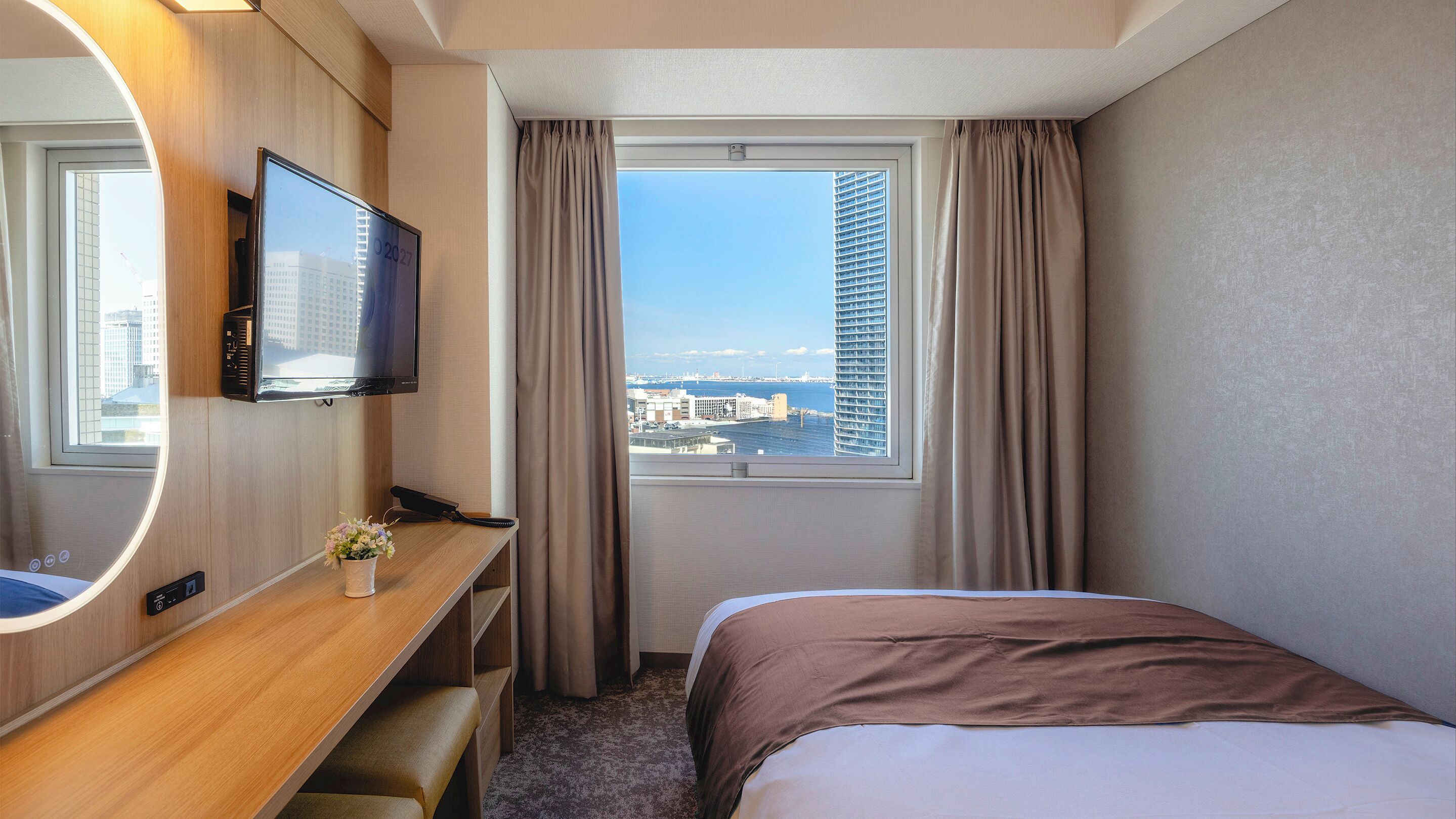 Night View, Superior Double Room, Non Smoking | Premium bedding, down comforters, desk, blackout drapes