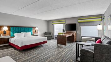 Deluxe Room, 1 King Bed, Accessible (Hearing Accessible) | In-room safe, desk, laptop workspace, blackout drapes