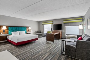 Deluxe Room, 1 King Bed, Accessible (Hearing Accessible) | In-room safe, desk, laptop workspace, blackout drapes - Hampton Inn & Suites Richmond/Virginia Center (Glen Allen)