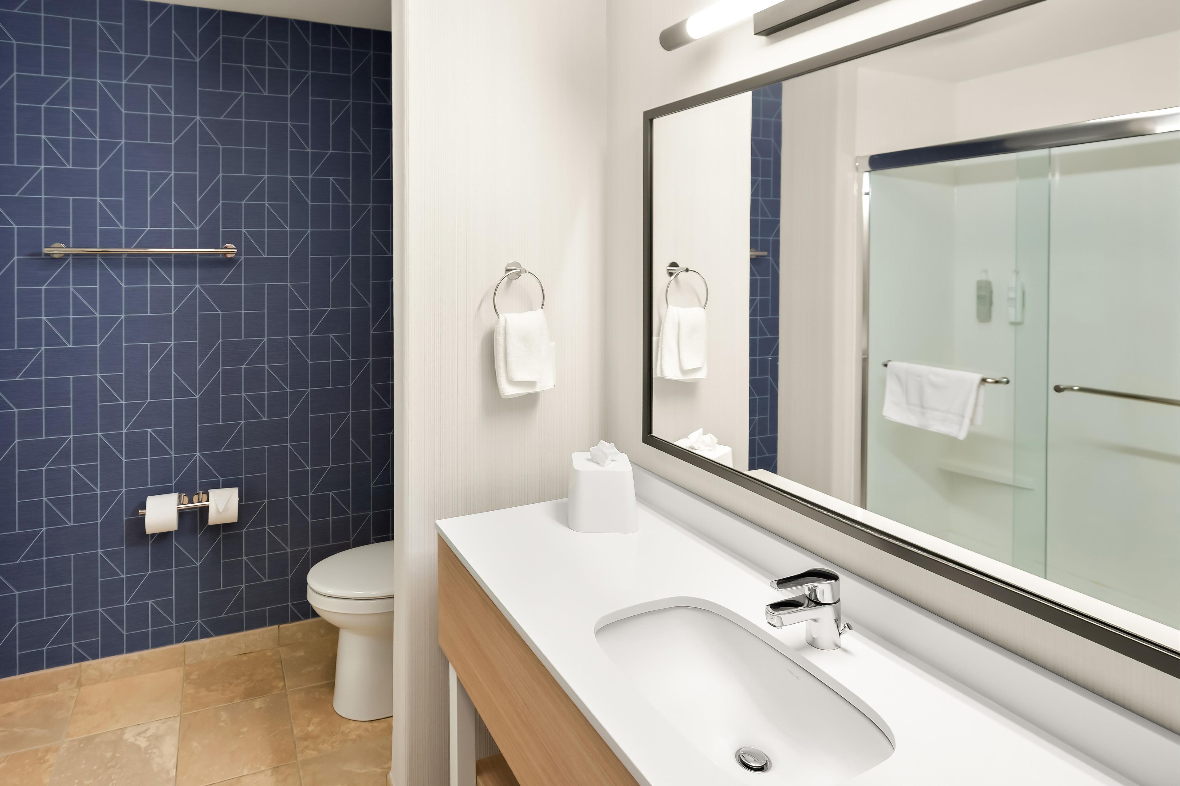 Free toiletries, hair dryer, towels