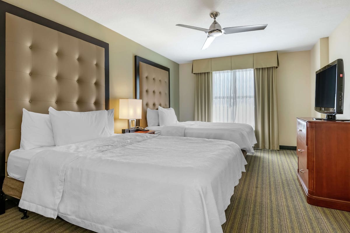 suite, 2 queen beds, accessible, bathtub (mobility & hearing) | premium bedding, pillow-top beds, in-room safe, desk