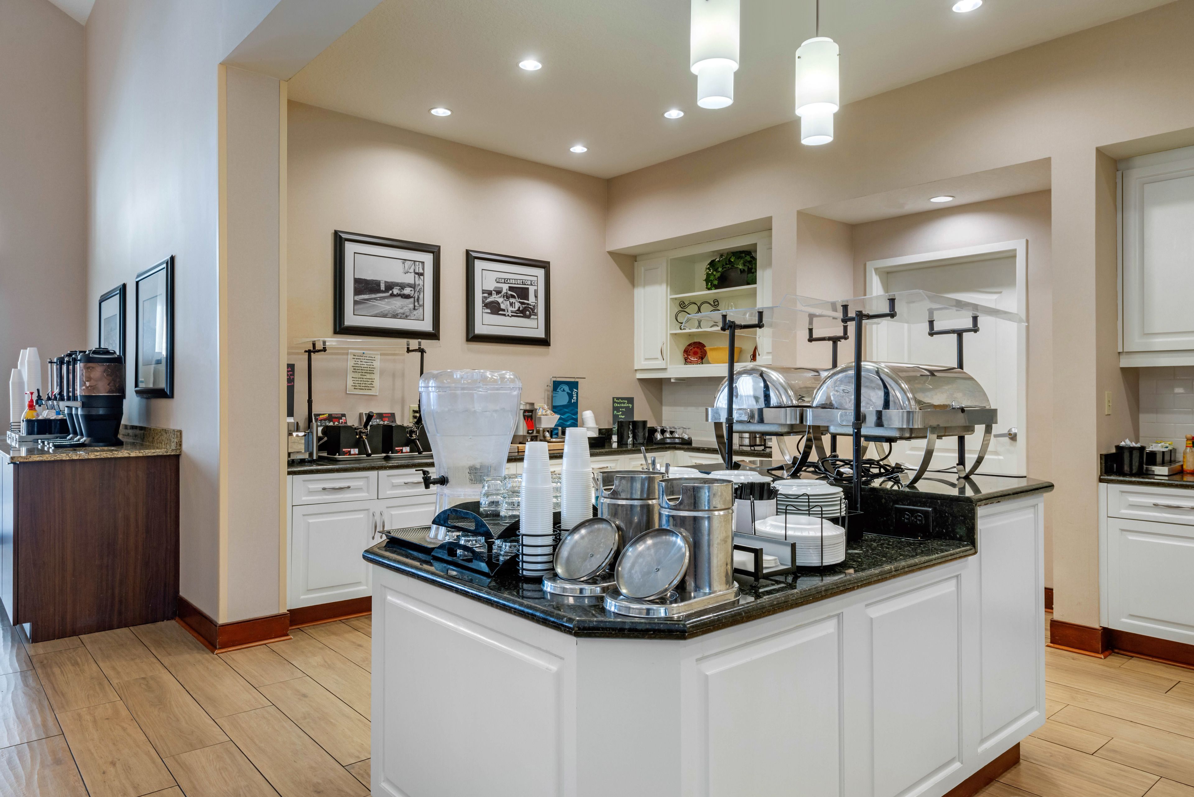 Free daily buffet breakfast