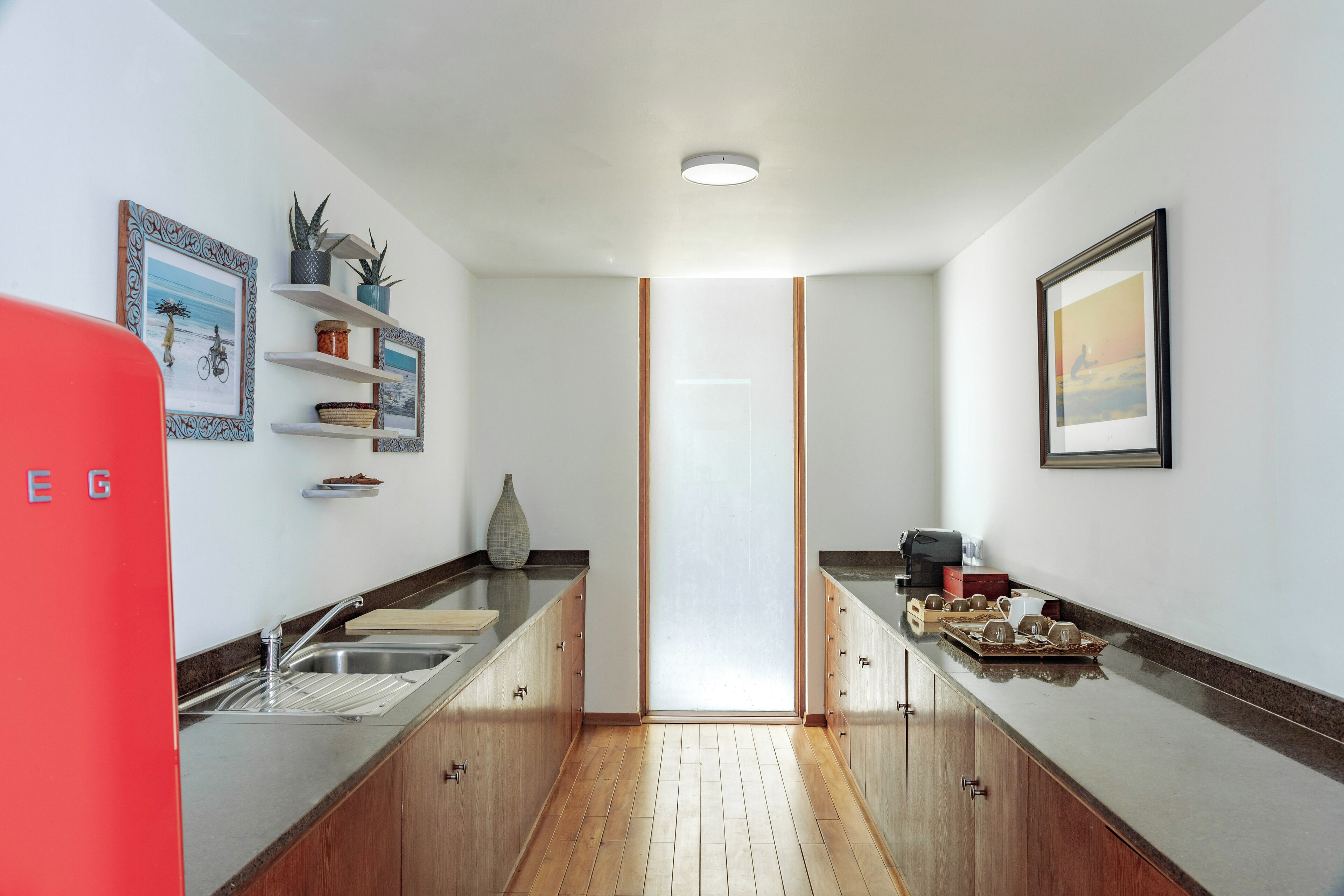 the level 3 bedroom ocean villa | private kitchen | coffee/tea maker, electric kettle