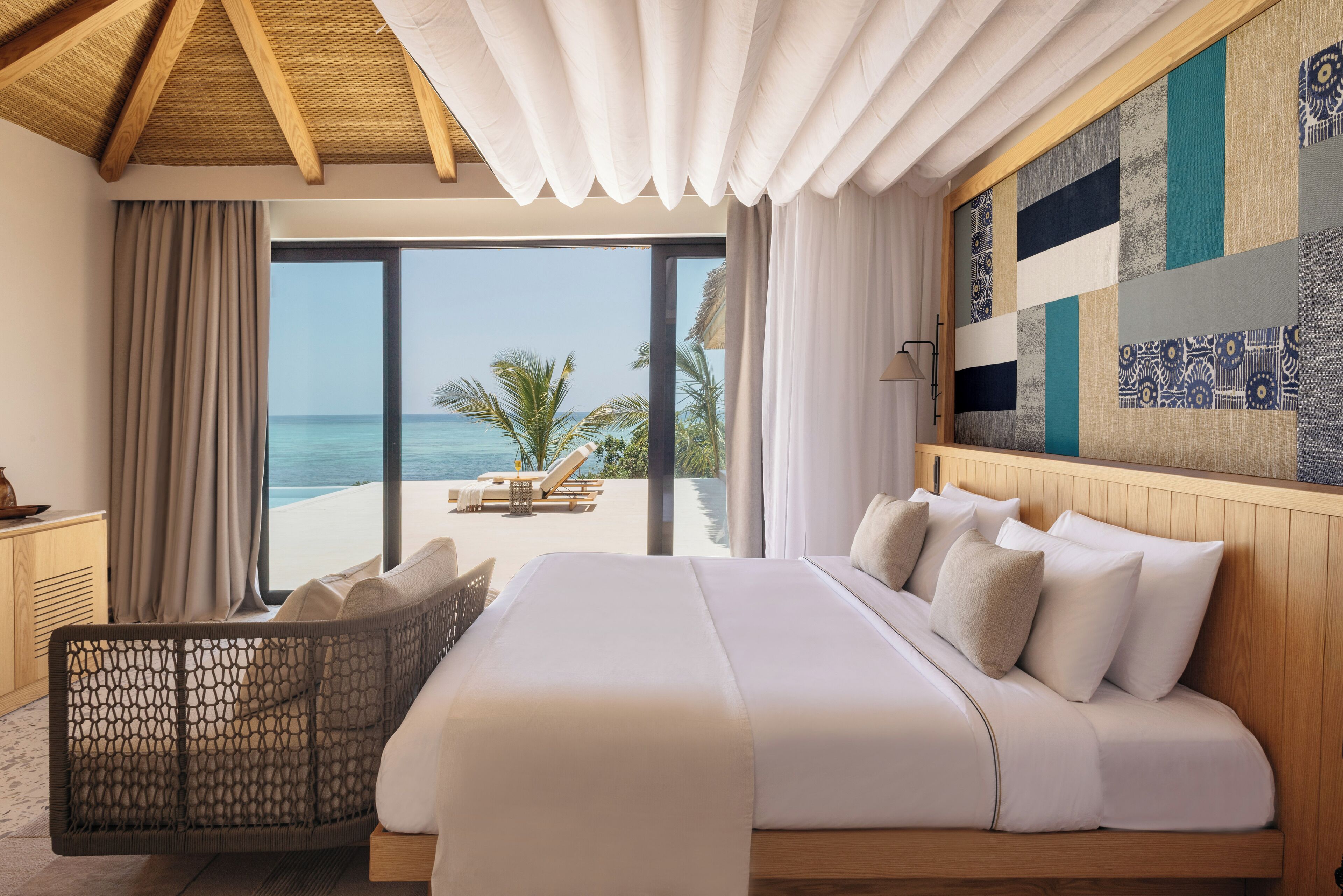 The Level Grand 3 Bedroom Ocean Villa | Hypo-allergenic bedding, minibar, in-room safe, iron/ironing board