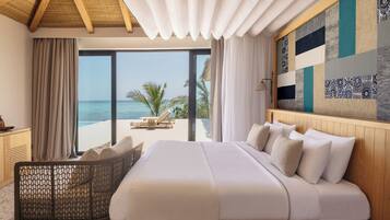 The Level Grand 3 Bedroom Ocean Villa | Hypo-allergenic bedding, minibar, in-room safe, iron/ironing board