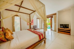 Villa, 1 Schlafzimmer, eigener Pool (Suite) | Pillowtop-Betten, Zimmersafe, individuell eingerichtet