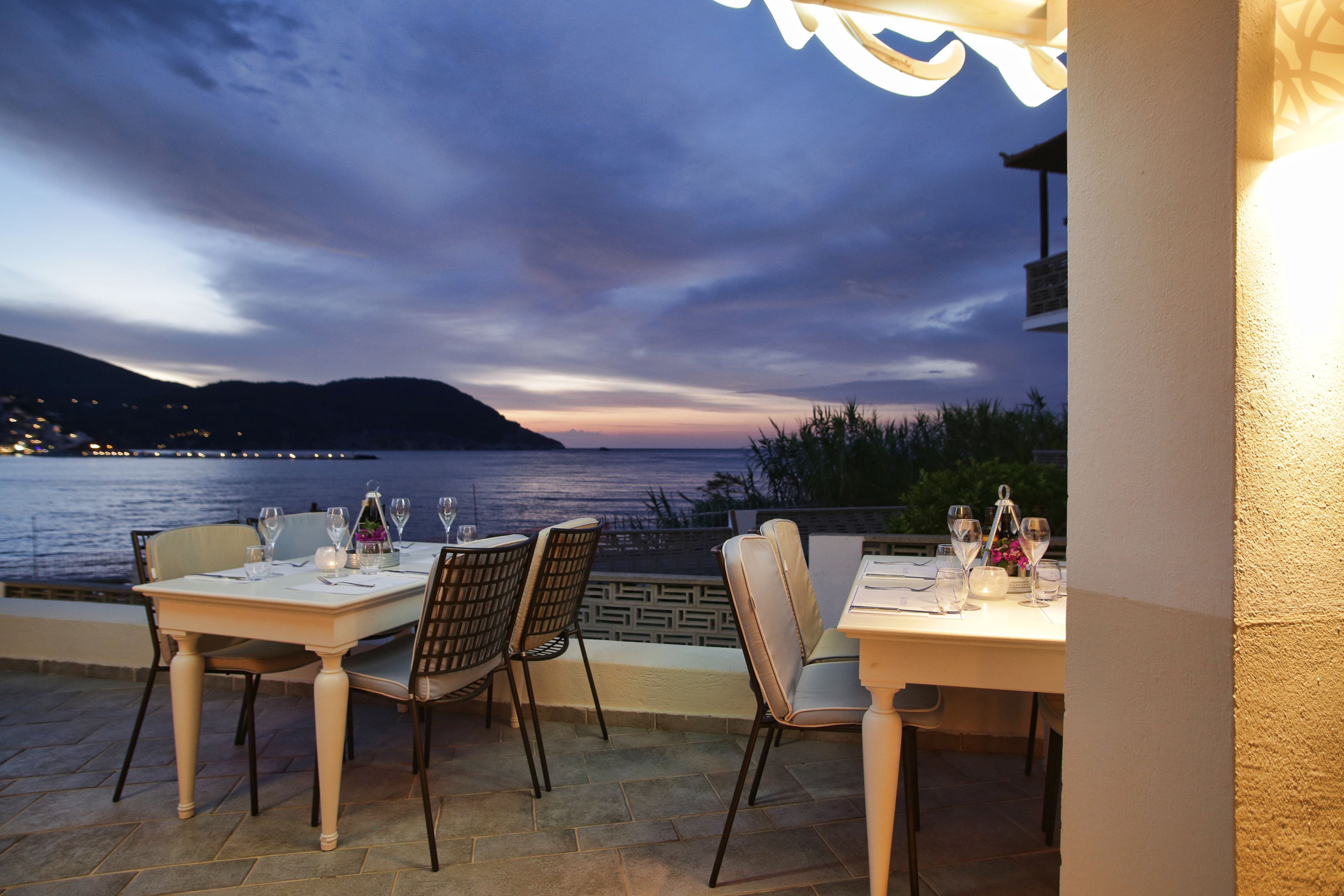 breakfast, lunch, dinner served; mediterranean cuisine, sea views