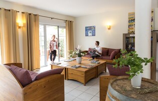 Sala de estar en el lobby