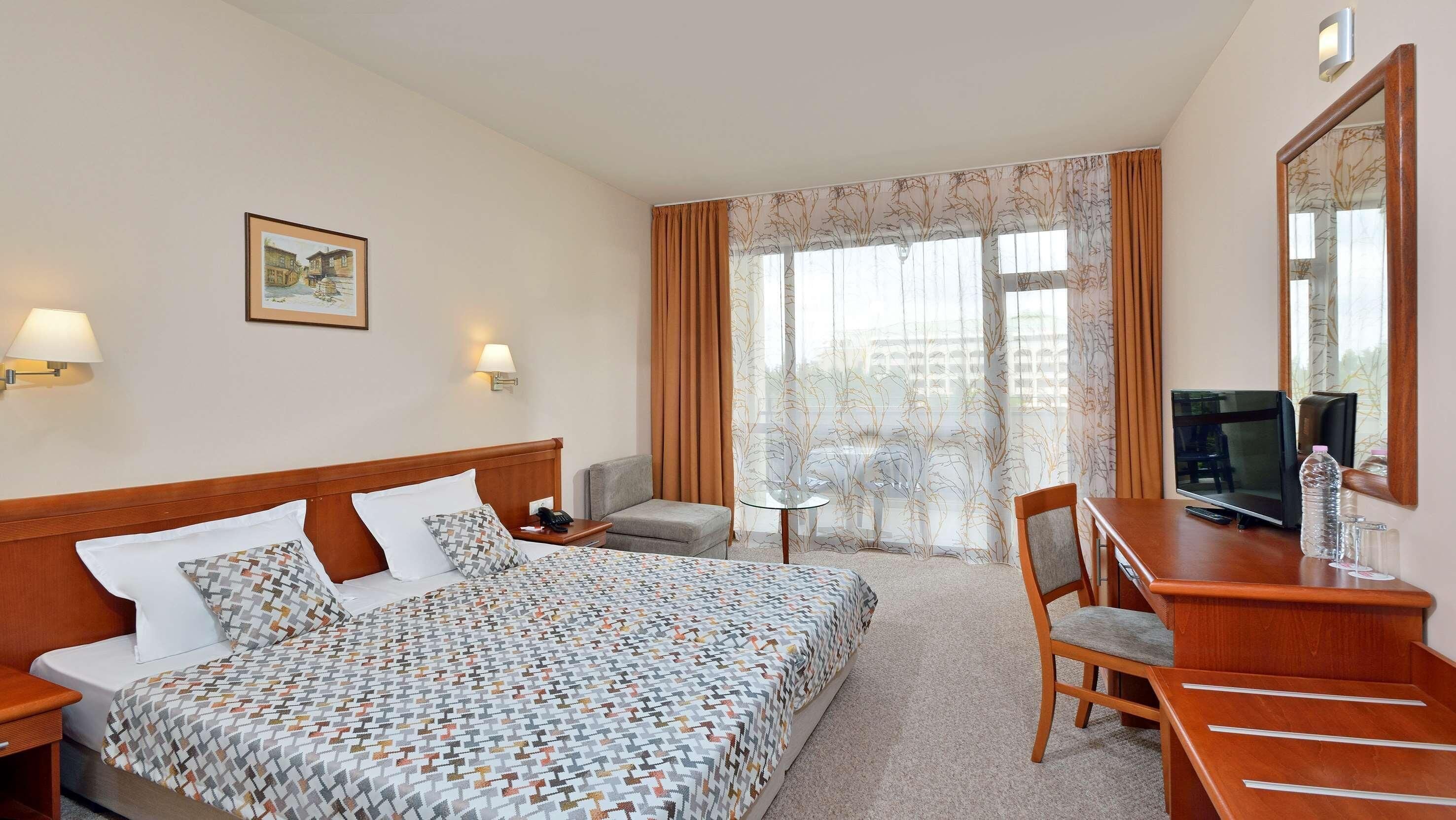 In-room safe, desk, blackout curtains, free cots/infant beds