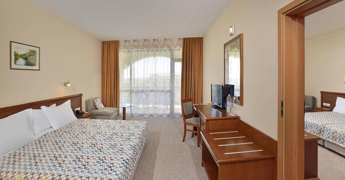 In-room safe, desk, blackout curtains, free cots/infant beds