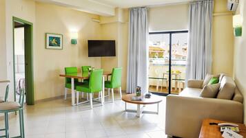 Apartment, 2 Bedrooms | Living area | LED TV