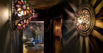 双人护理室、桑拿、热水浴缸、湿蒸房、身体护理、水疗法