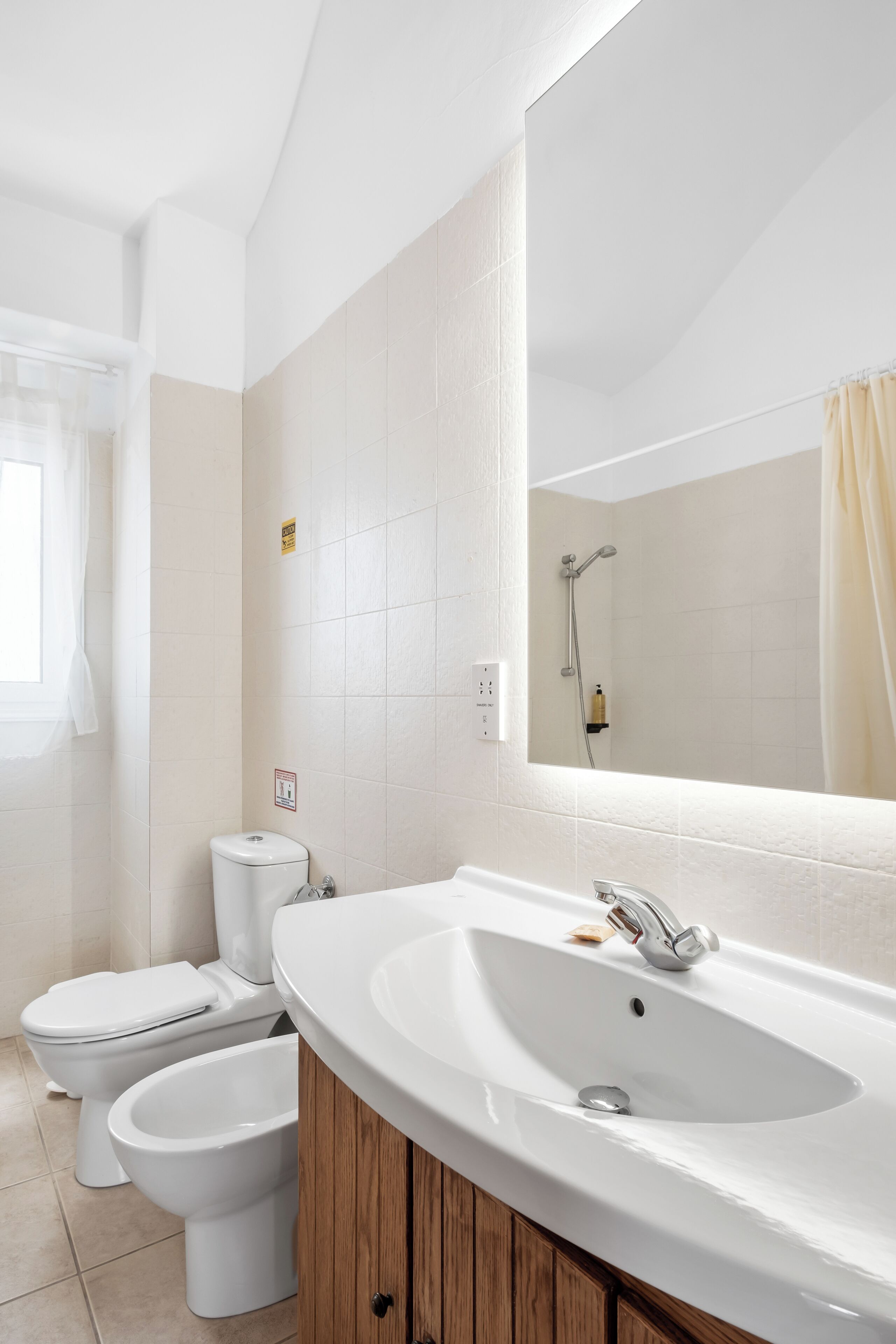 villa, 3 bedrooms, garden view | bathroom | hair dryer, bidet