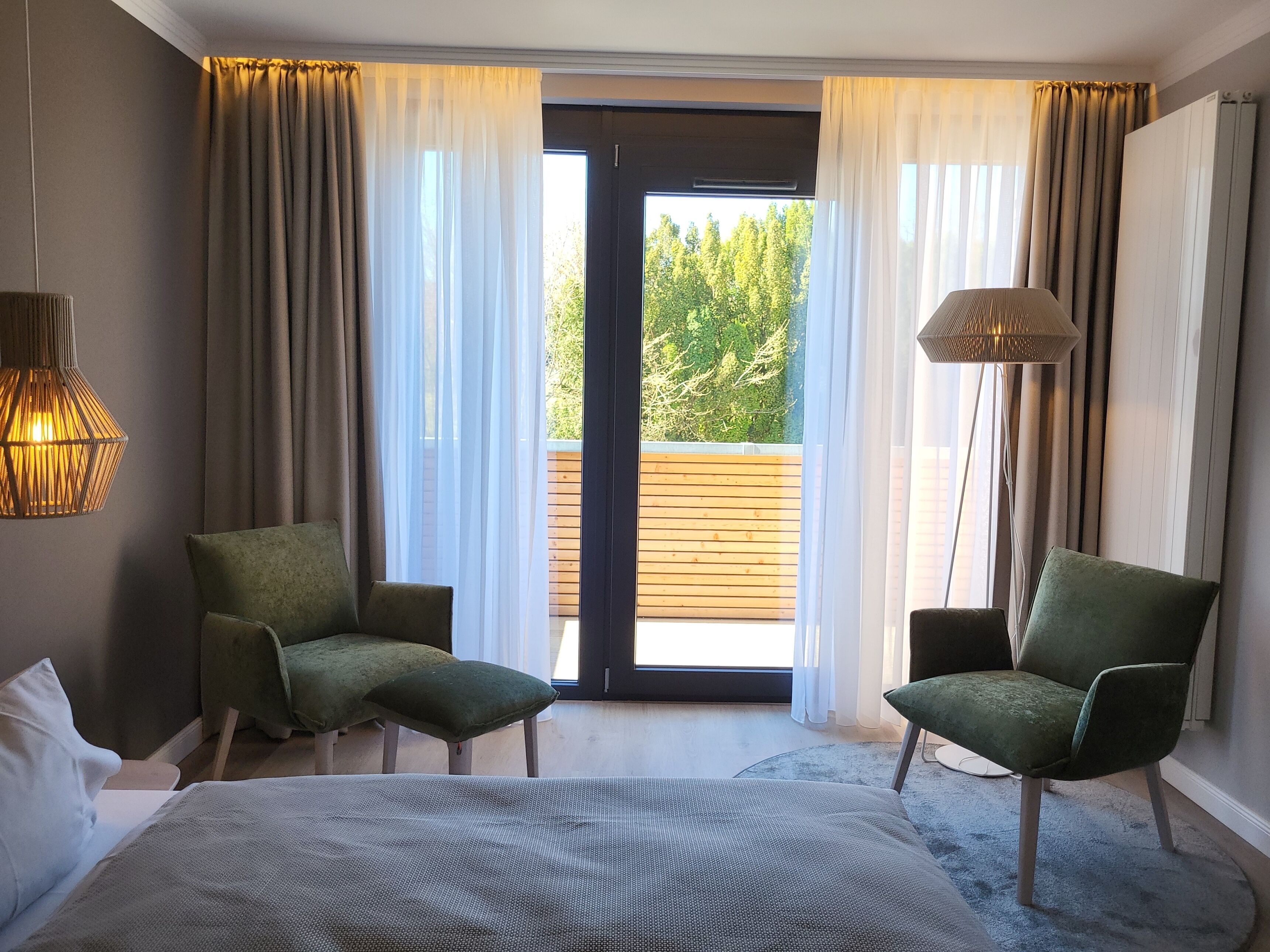 double room superior with terrace or balcony | living area | flat-screen tv