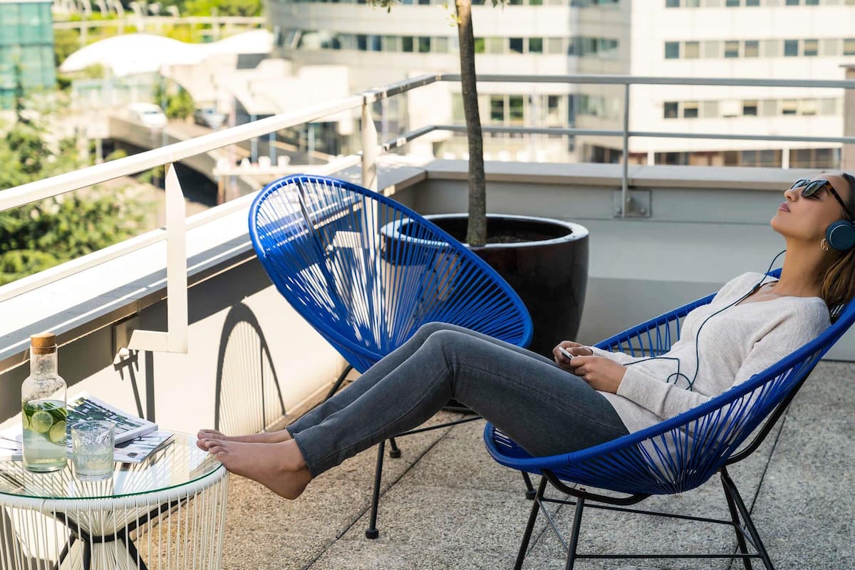 Habitación ejecutiva, 1 cama Queen size, Terraza | Ropa de cama de alta calidad y artículos del minibar gratis