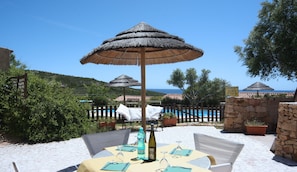 Uitzicht vanuit accommodatie