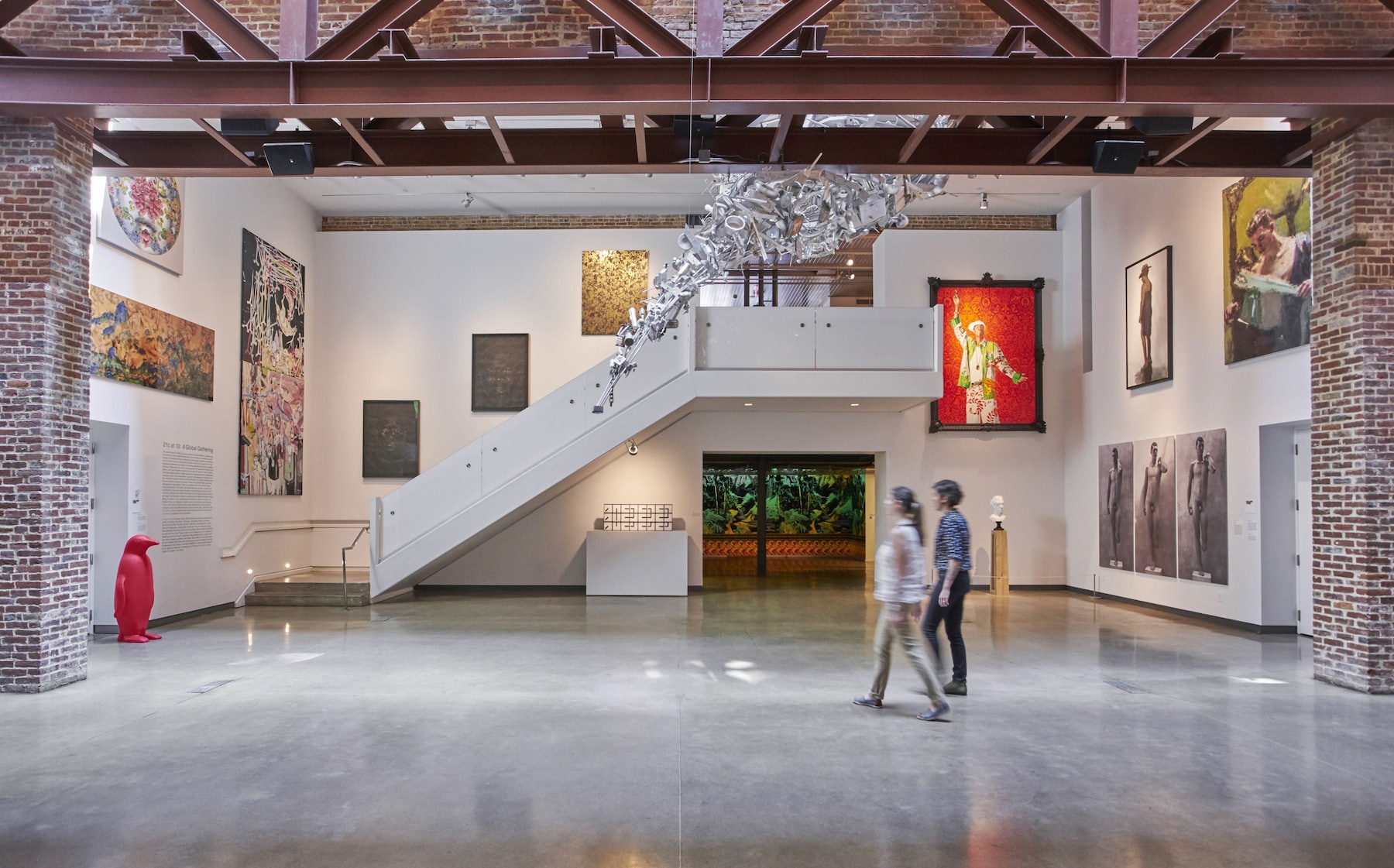 Gallery interior at 21c Museum Hotel Louisville