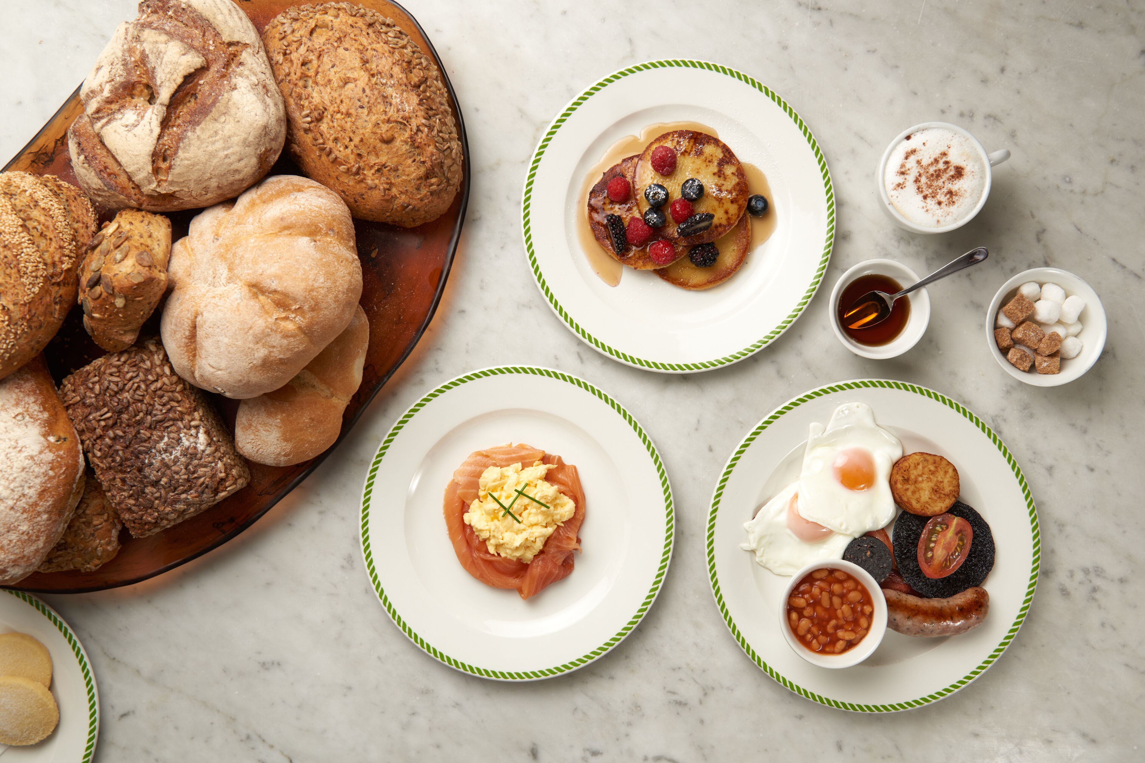 daily full breakfast (gbp 20 per person)