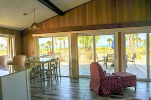 Beach House - 2nd Floor | Living area | 32-inch TV with cable channels - Oceanview Lodge (St. Augustine)