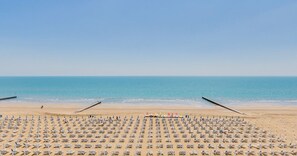 Private beach nearby, sun loungers, beach umbrellas, beach bar