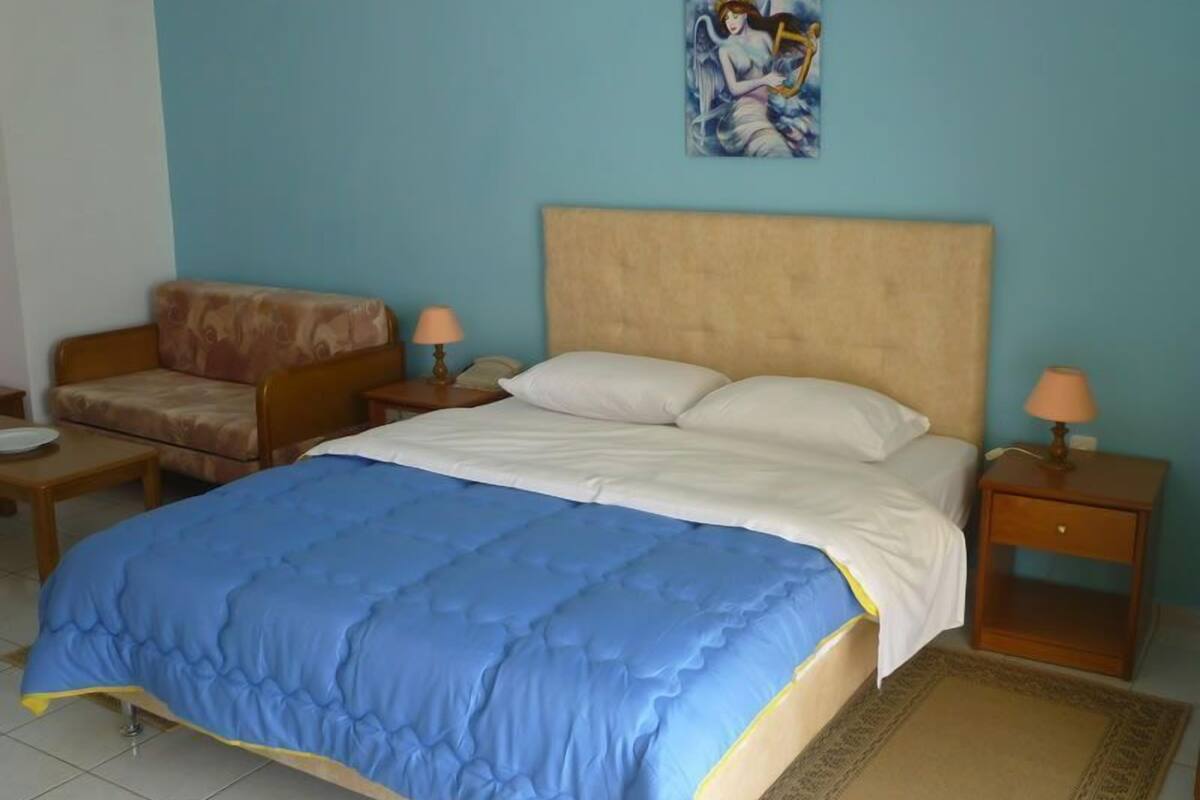 Desk, blackout drapes, iron/ironing board (on request), WiFi (free)
