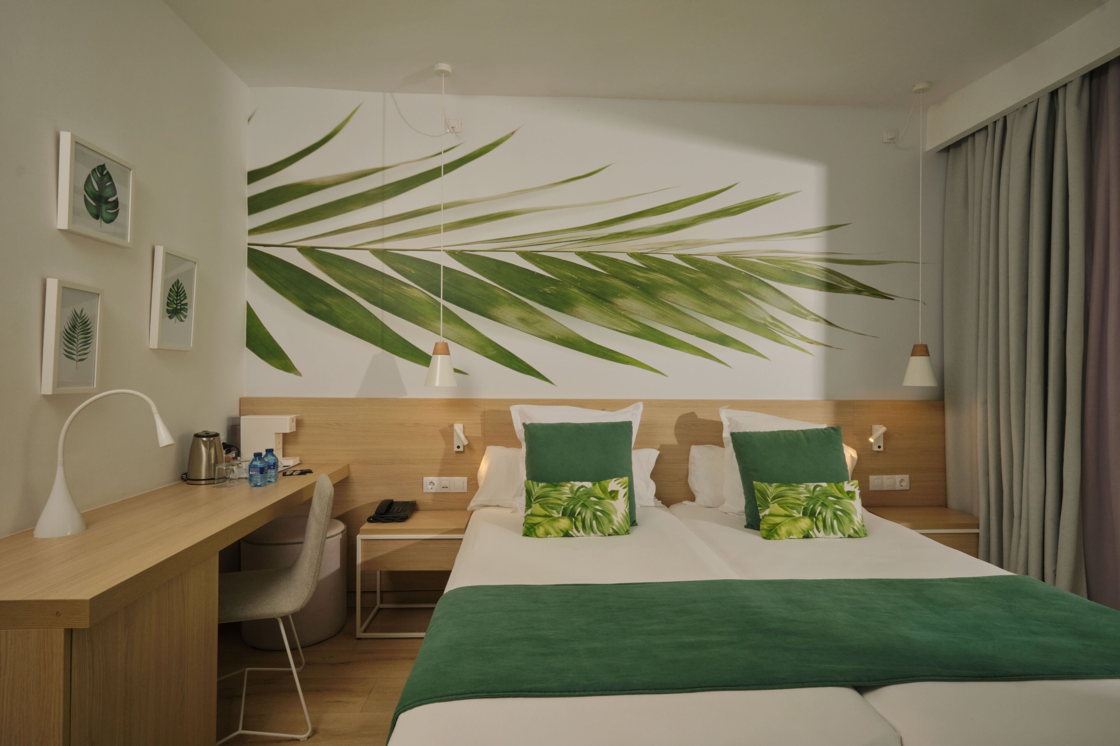 Standard Double Room, Balcony, Pool View | Minibar, in-room safe, desk, laptop workspace