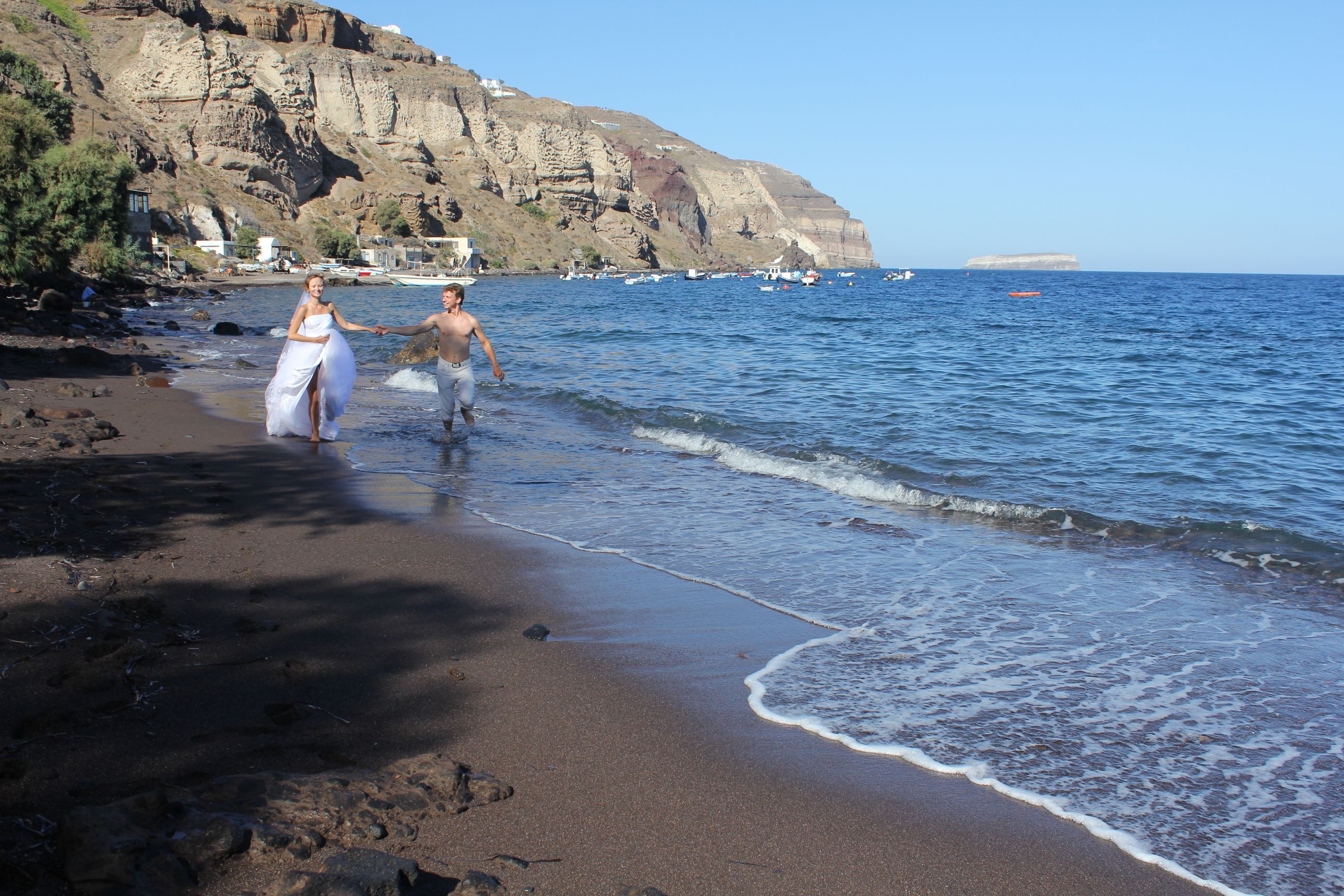 private beach nearby