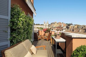 Loftsleilighet – panorama, byutsikt | Terrasse/patio